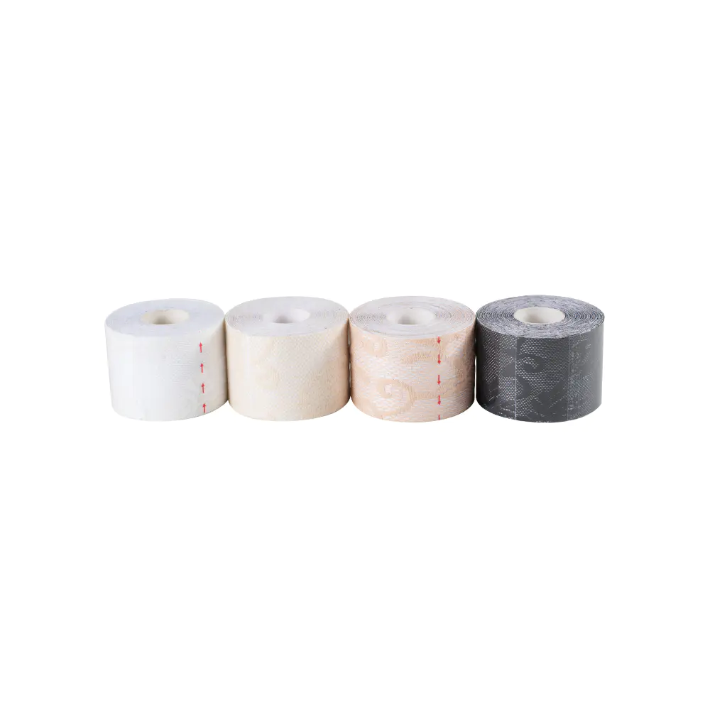Stick on Boob Tape features strong adhesive performance to maintain support and comfort throughout all-day wear.