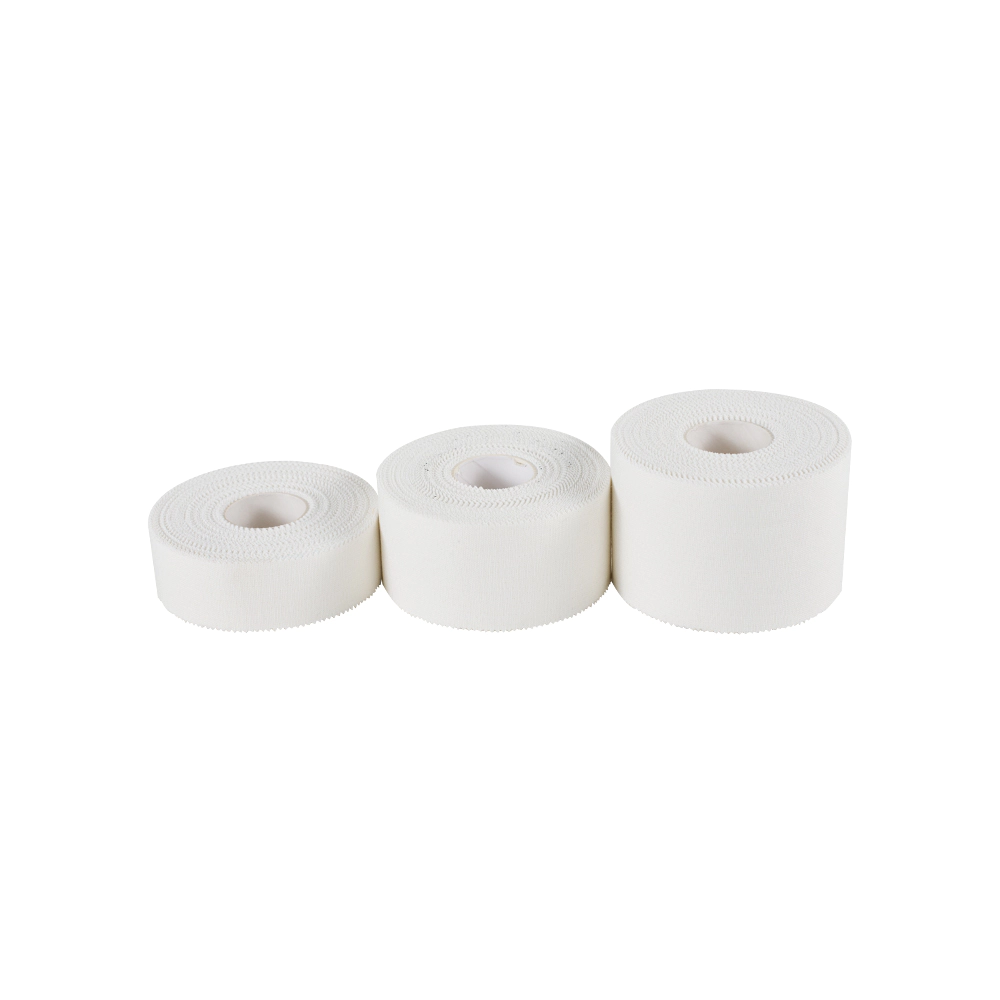 Cotton Athletic Tape features soft fabric construction, good flexibility, and suitable support for athletes and fitness users.